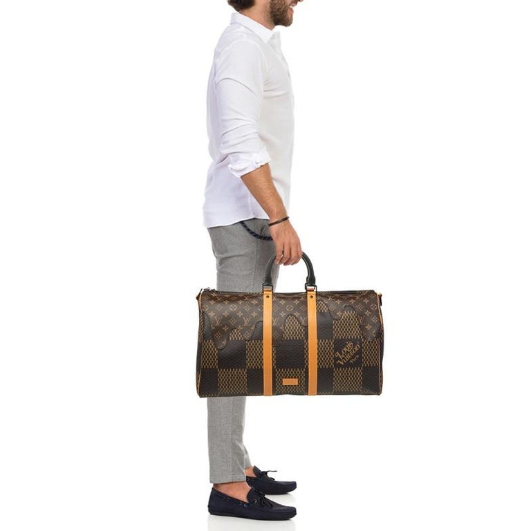 Limited Edition Louis Vuitton x Nigo Keepall 50 Bandoulière Travel