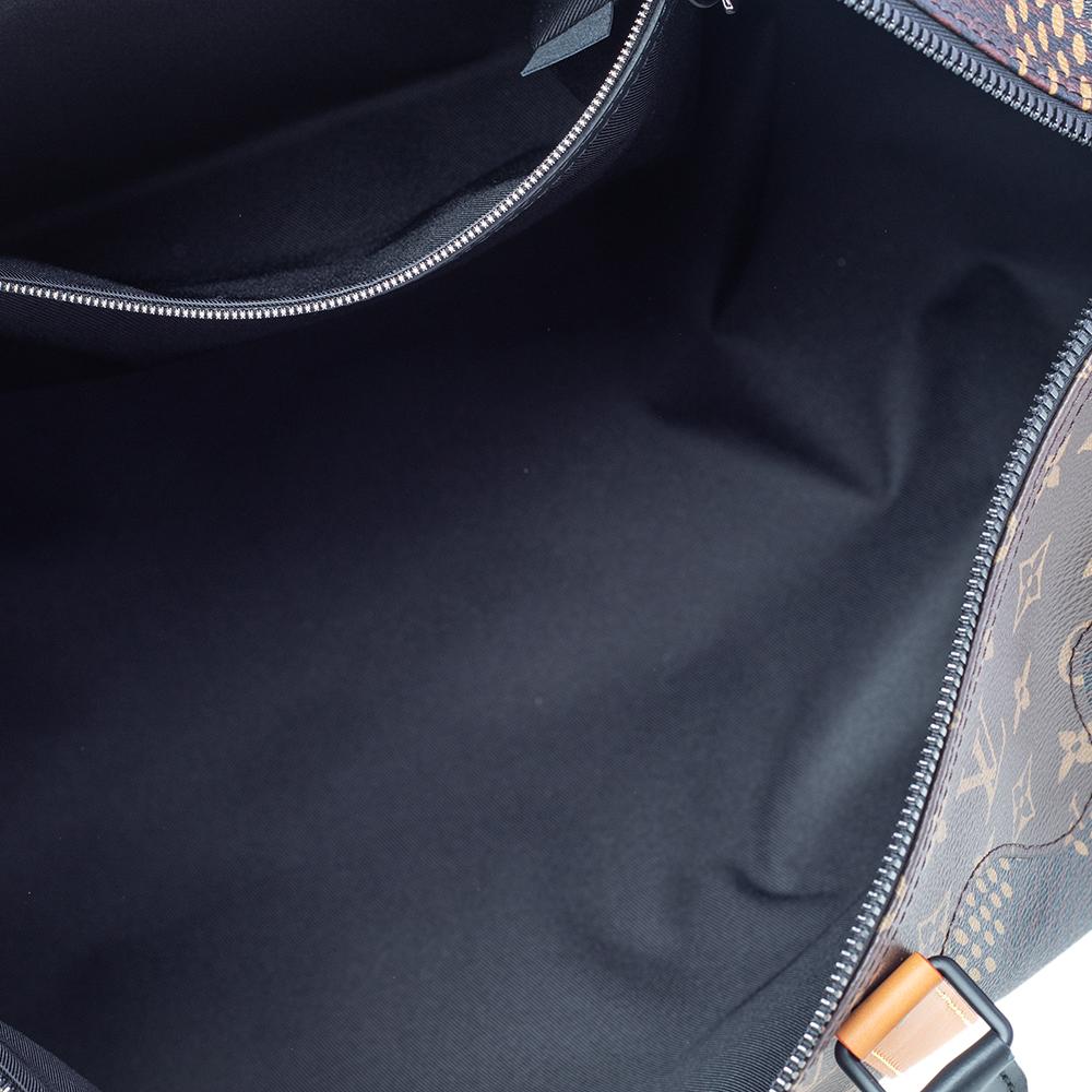 Black Louis Vuitton x Nigo  Damier Ebene Canvas Keepall Bandouliere 50 Bag