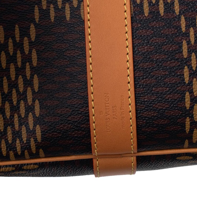 Louis Vuitton x Nigo Keepall Bandouliere Damier Ebene Giant 50 Brown