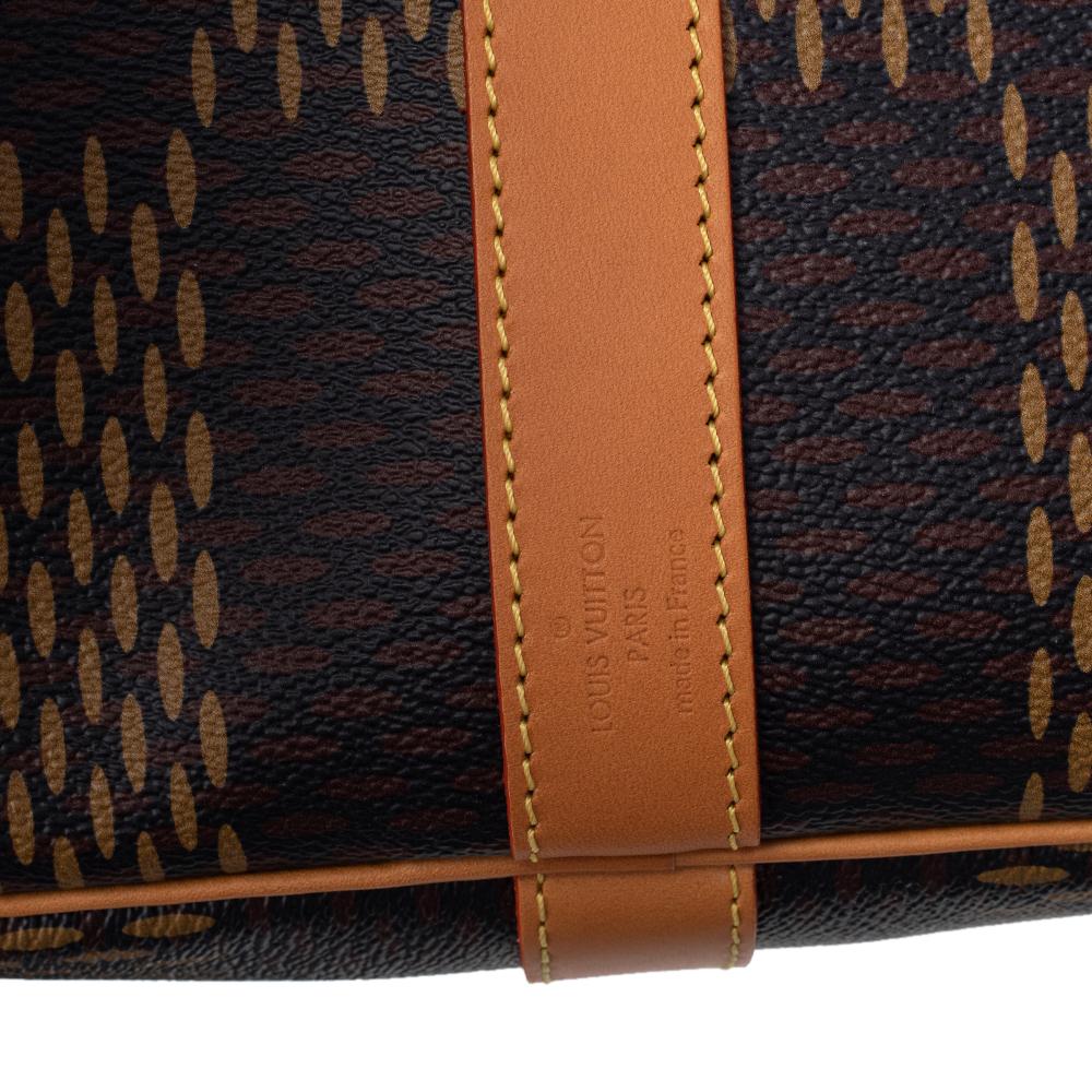Men's Louis Vuitton x Nigo Damier Ebene Canvas Keepall Bandouliere 50 Bag