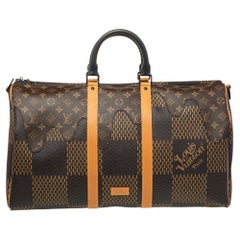 Louis Vuitton x Nigo Damier Ebene Canvas Keepall Bandouliere 50 Bag