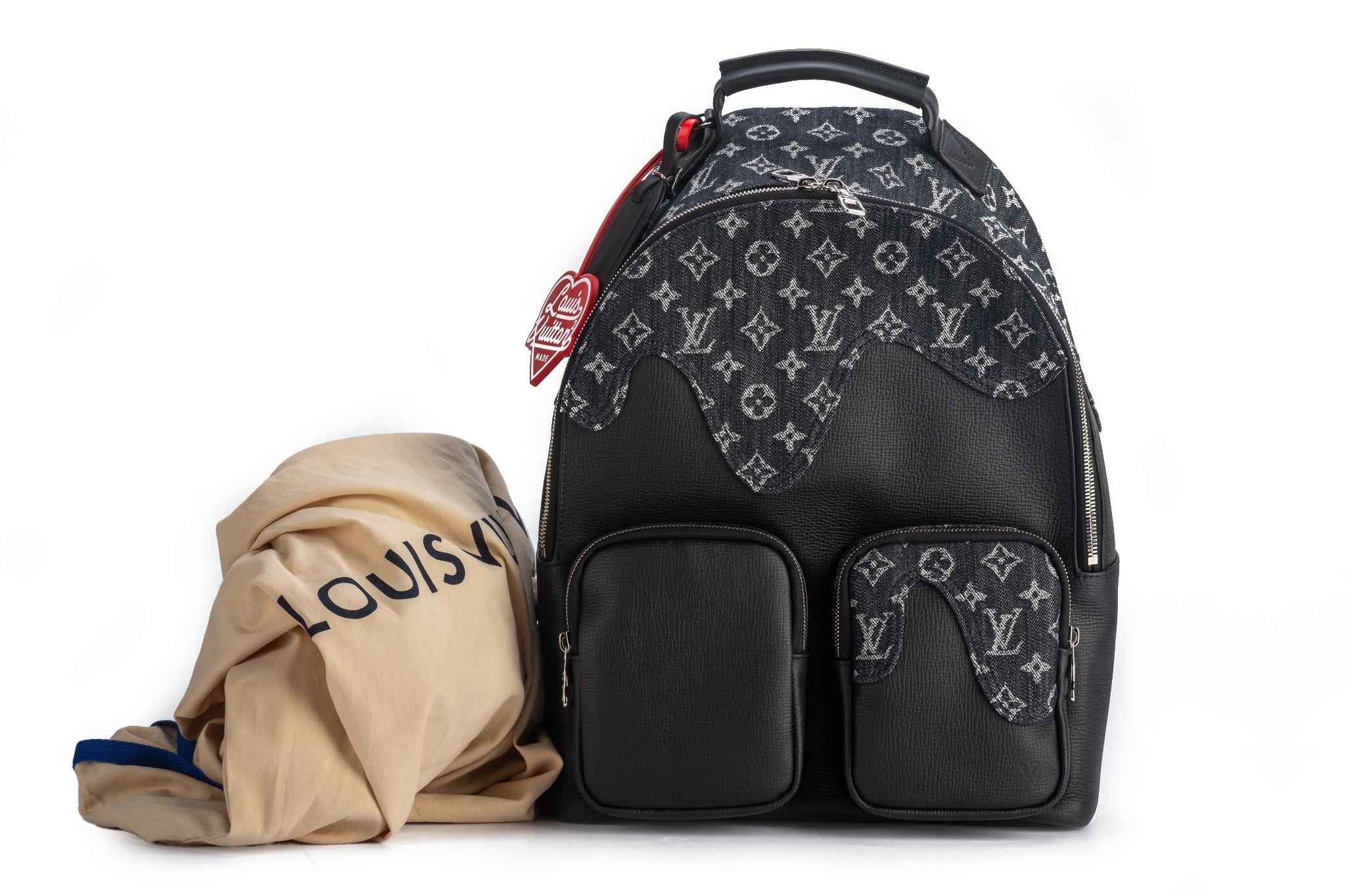 Louis Vuitton x Nigo Denim Backpack BNIB For Sale 9