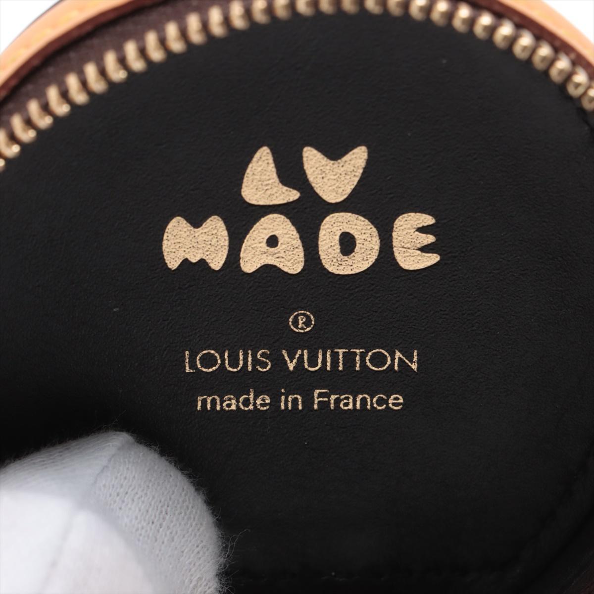 Donna Louis Vuitton x NIGO Monogram Custodia rotonda per auricolari in vendita