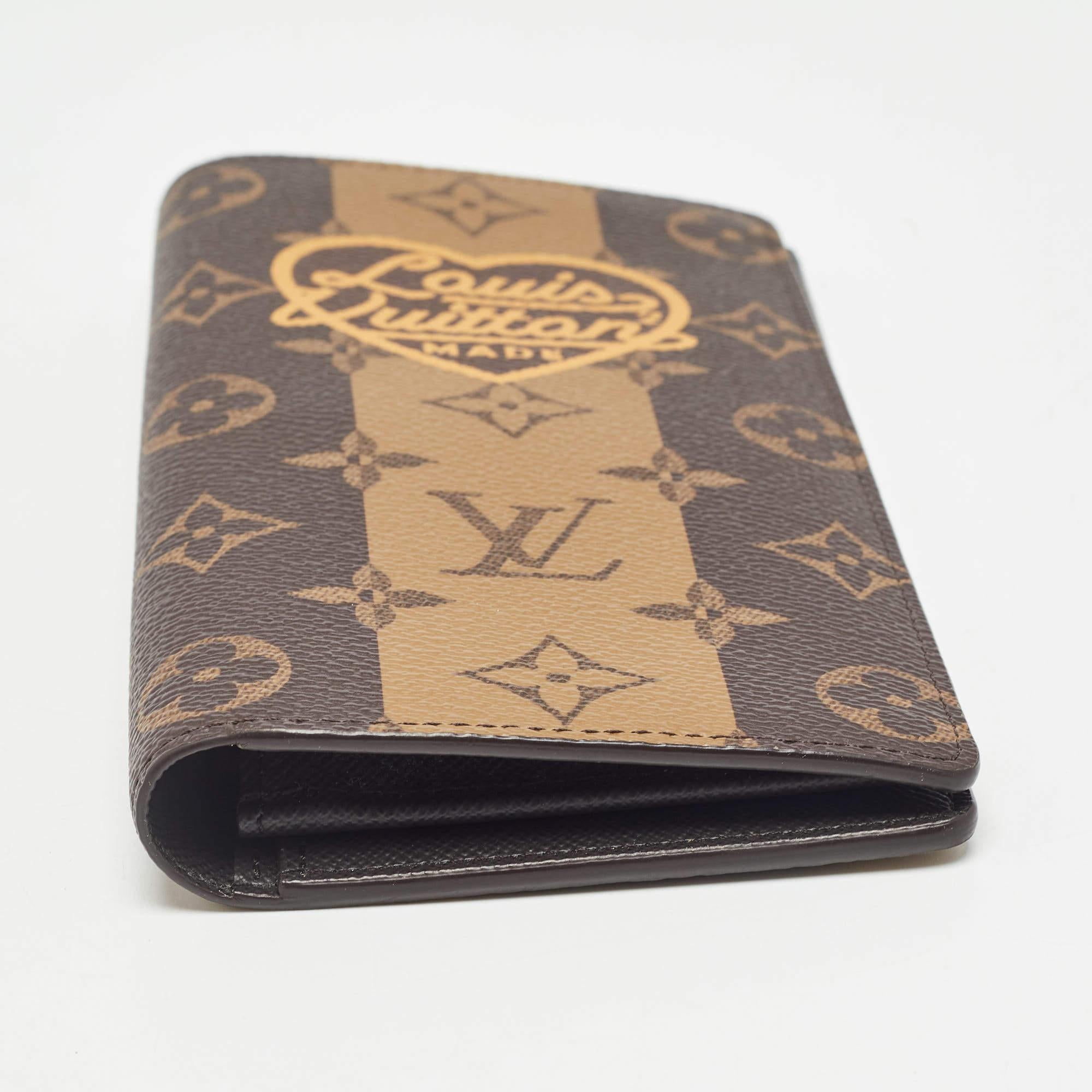 Louis Vuitton x Nigo Reverse Monogram Stripes Canvas Brazza Wallet 1