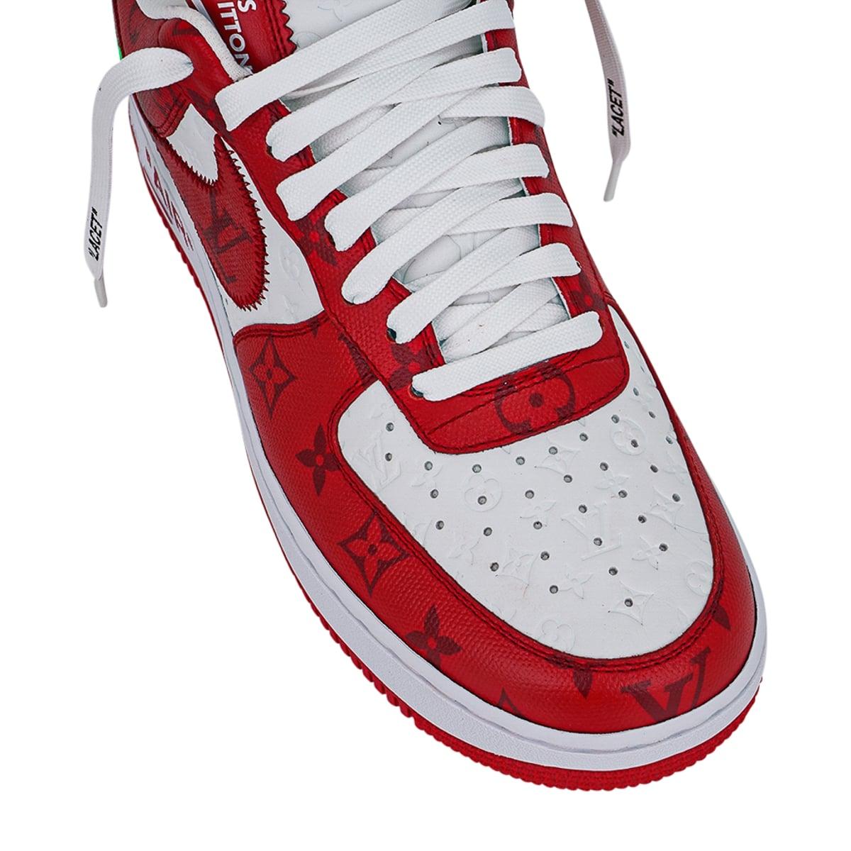Men's Louis Vuitton x Nike Air Force 1 Sneakers Virgil Abloh 43 For Sale