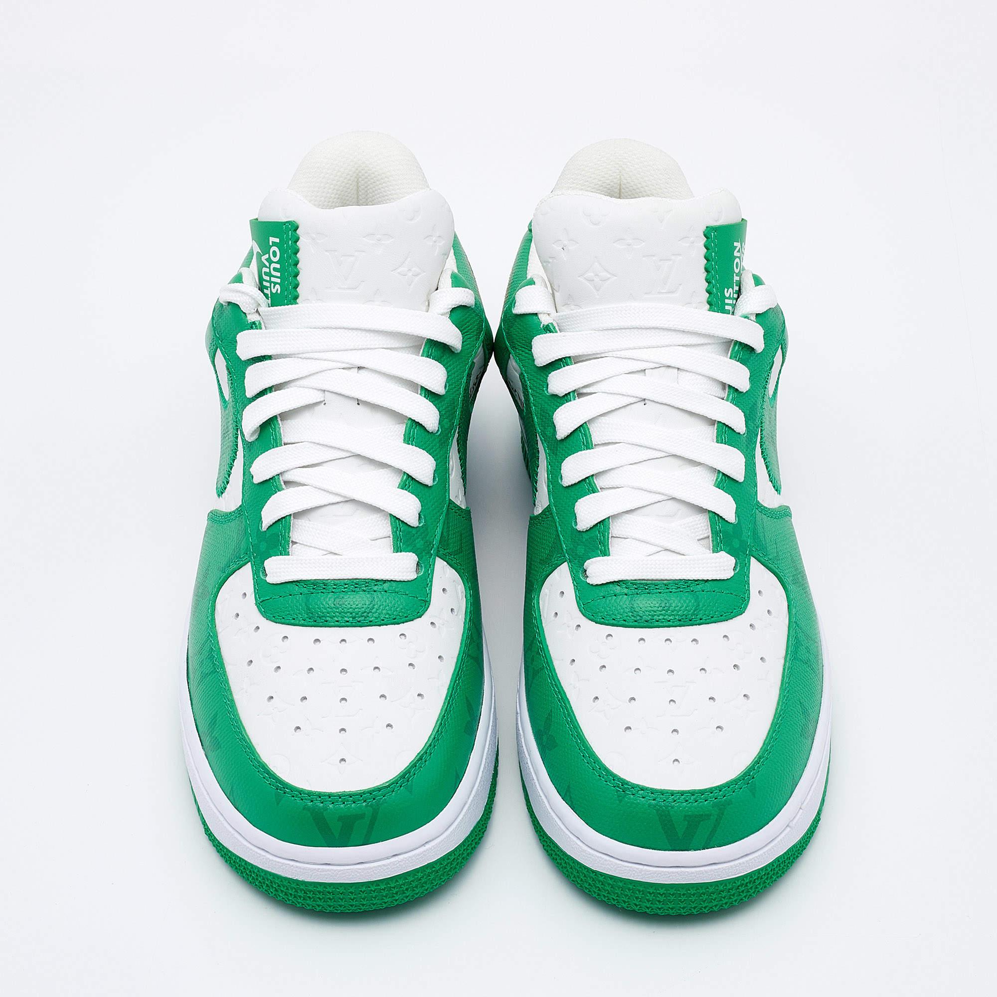 Louis Vuitton X Nike By Virgil Abloh Leather Low Top Sneakers Size 39 3