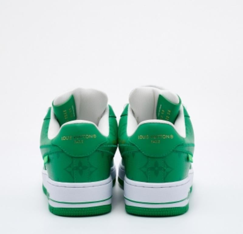 Louis Vuitton X Nike By Virgil Abloh Nike Air Force 1 LowTop Sneakers Größe US6.5 Herren im Angebot
