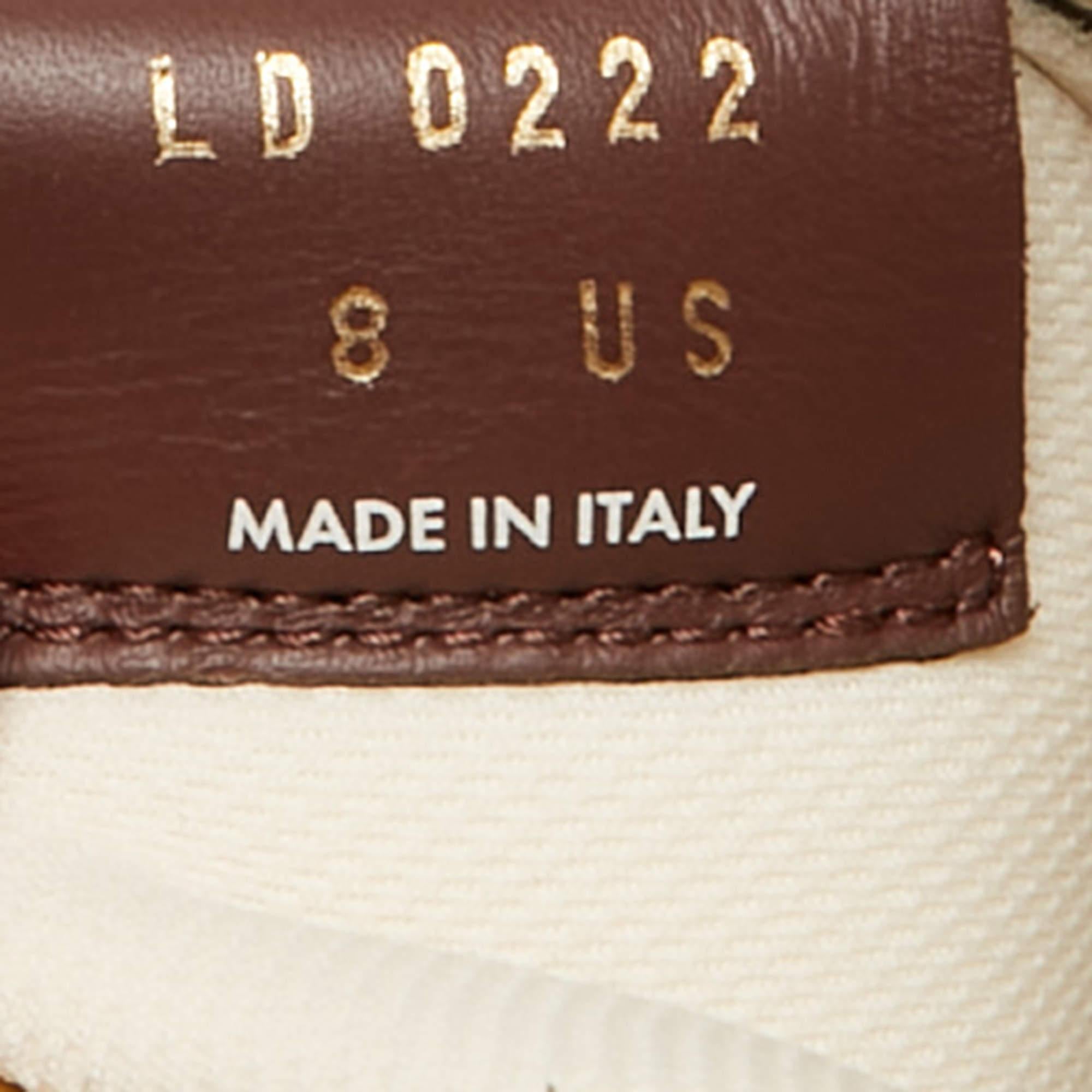 Brown Louis Vuitton x Nike Metallic Gold Monogram Leather Air Force 1 Sneakers Size 41