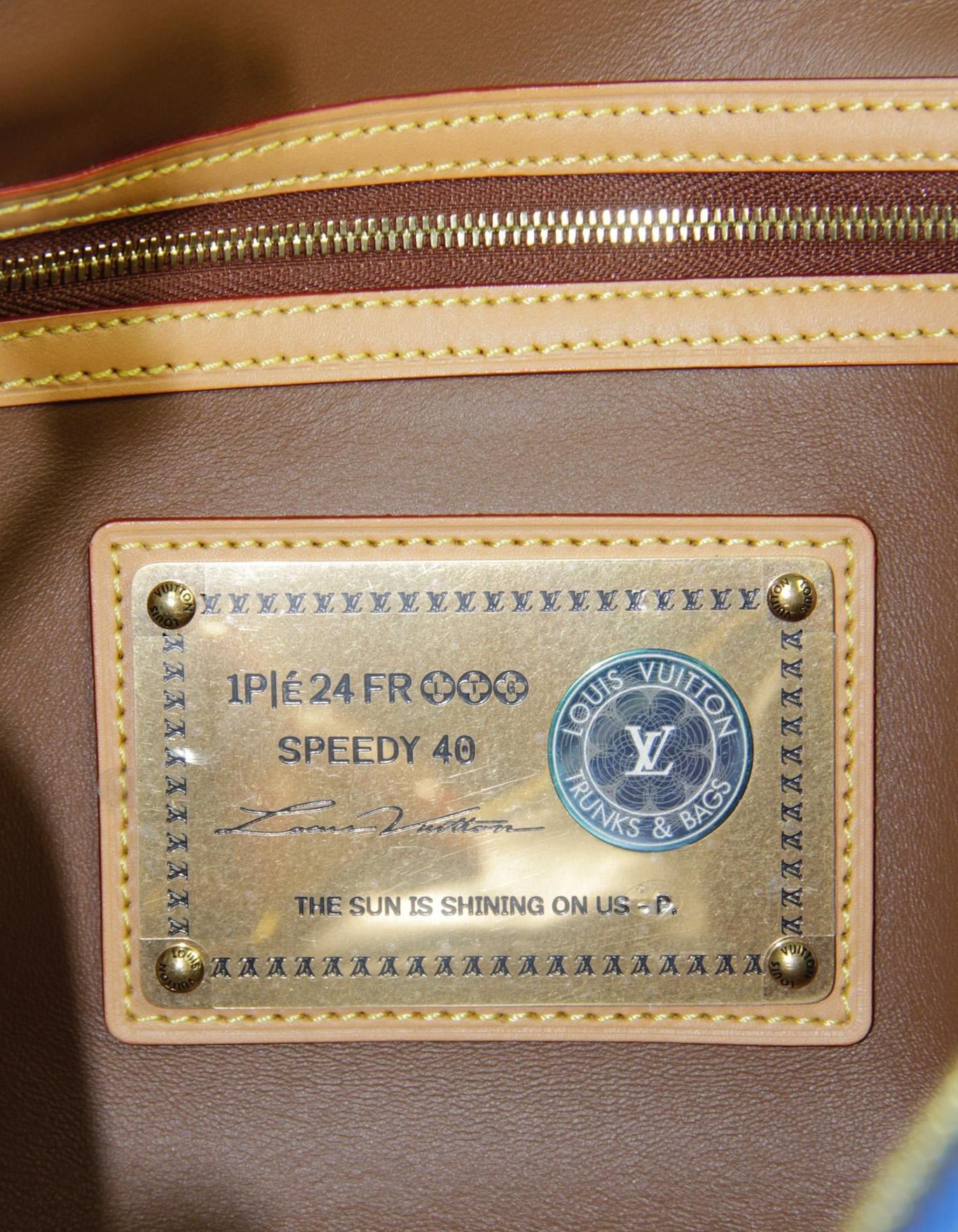 Louis Vuitton x Pharrell Blue Soft Calfskin Monogram Speedy P9 Bandouliere 40 6