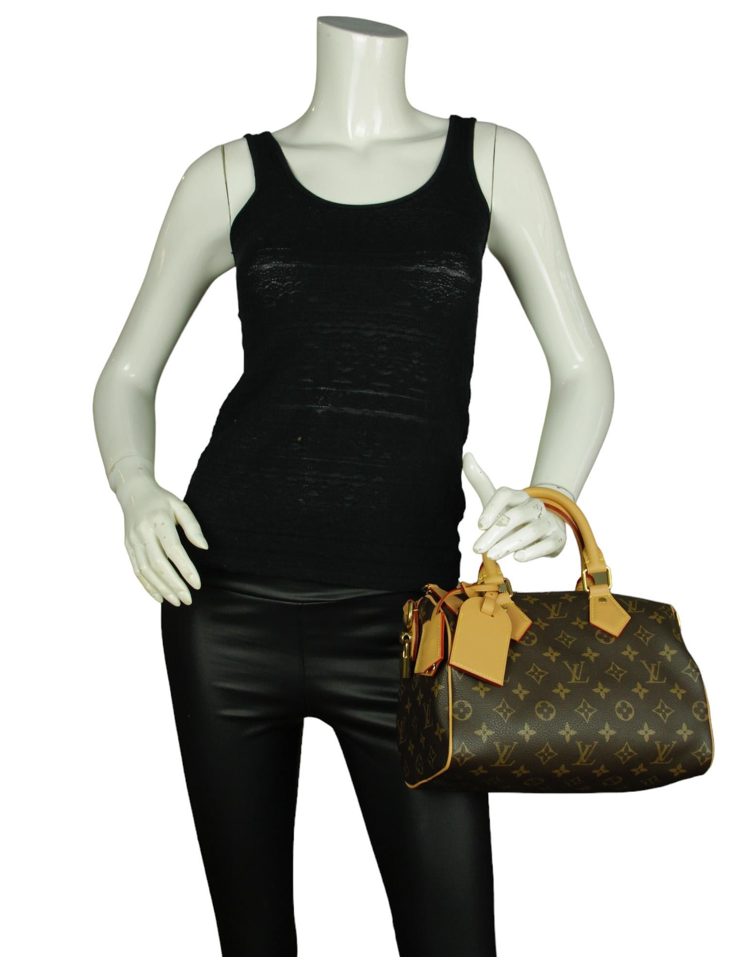Black Louis Vuitton x Pharrell Brown Soft Calfskin Monogram Speedy P9 Bandouliere 25