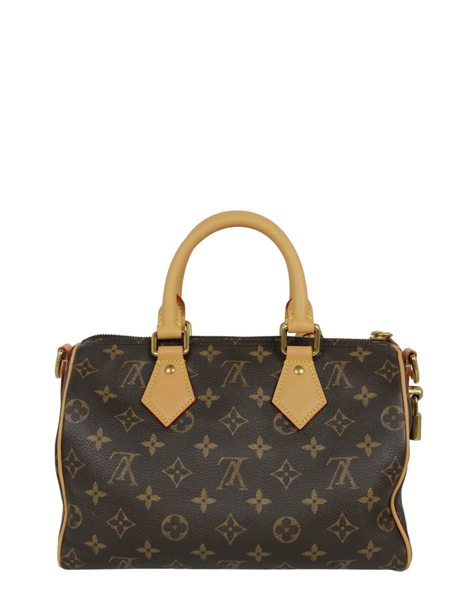 Women's or Men's Louis Vuitton x Pharrell Brown Soft Calfskin Monogram Speedy P9 Bandouliere 25