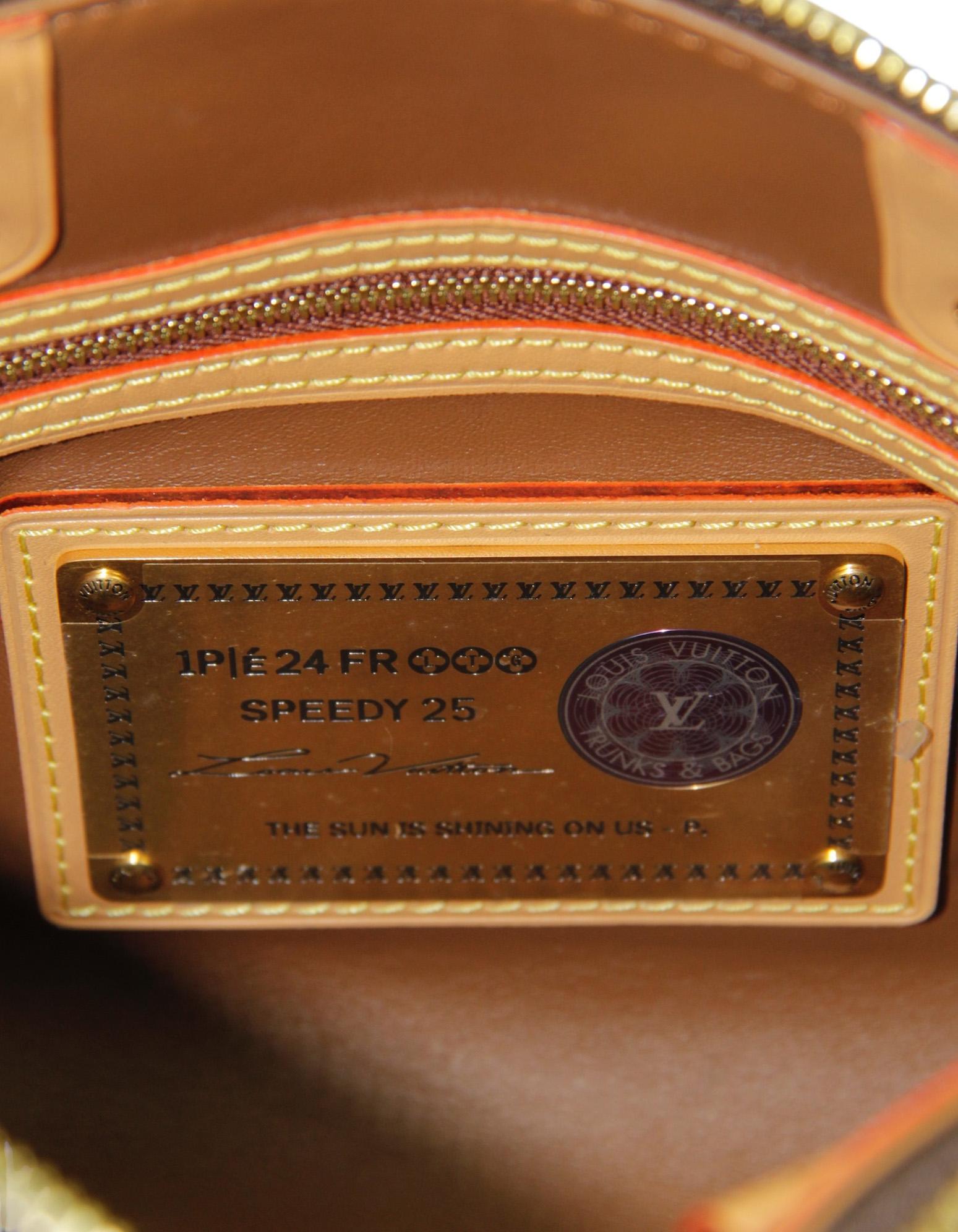 Louis Vuitton x Pharrell Brown Soft Calfskin Monogram Speedy P9 Bandouliere 25 4