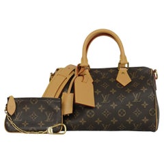 Used Louis Vuitton x Pharrell Brown Soft Calfskin Monogram Speedy P9 Bandouliere 25