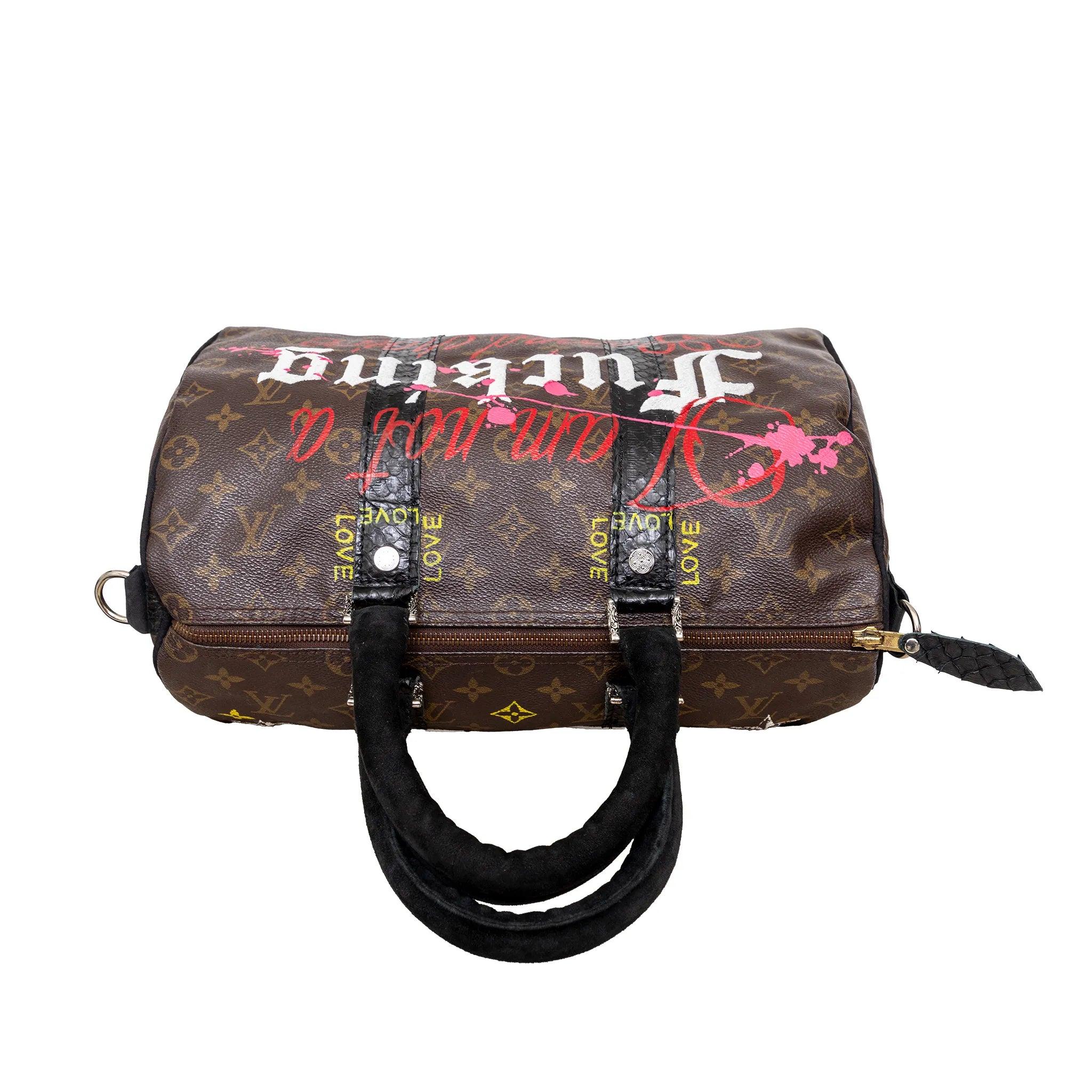 Louis Vuitton X Philip Karto 'Master of Game' Speedy 35 - '20s For Sale 2
