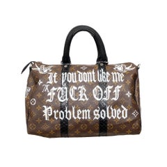 Louis Vuitton X Philip Karto 'Mickey Fck' Speedy 35 - '20s