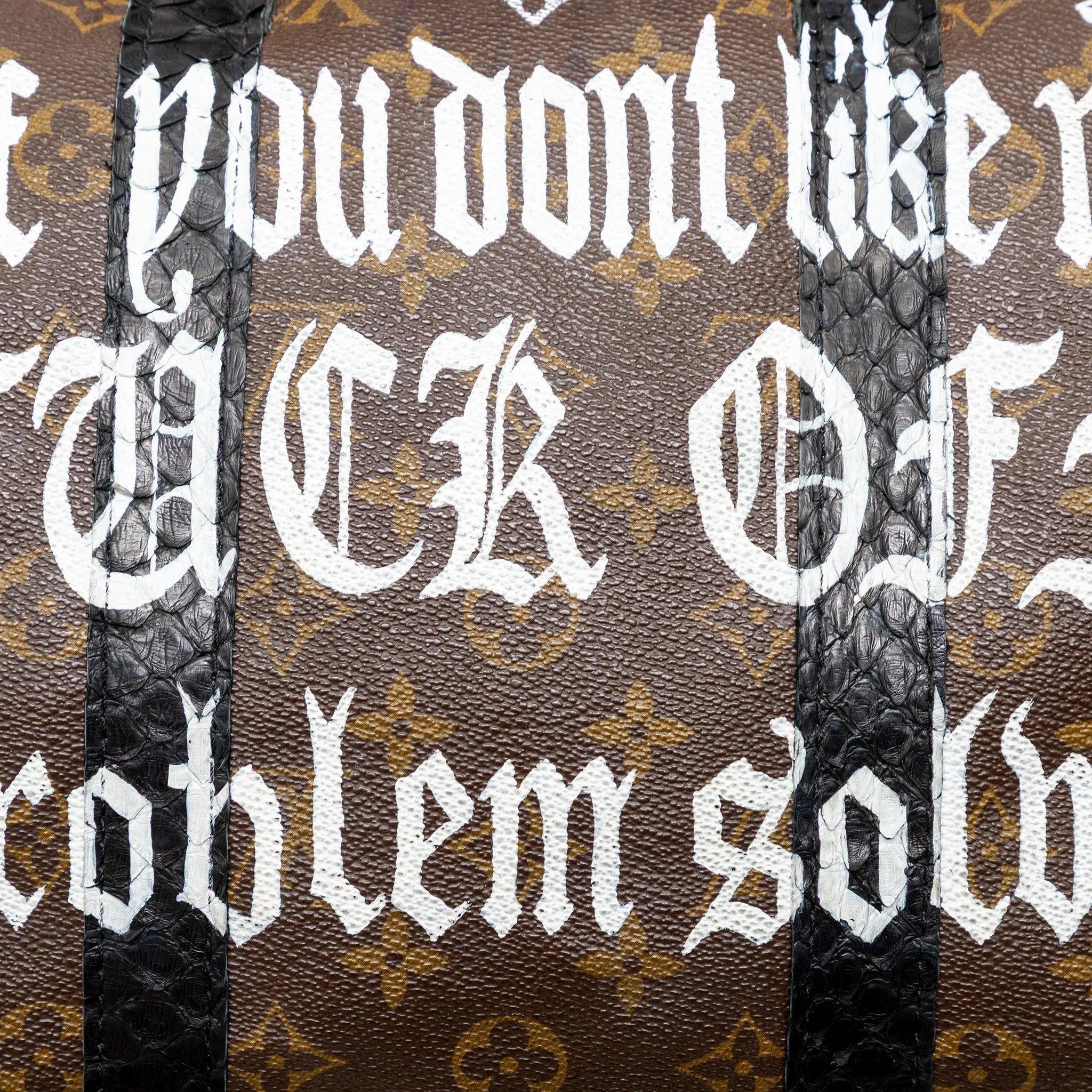 Louis Vuitton X Philips 'Mickey Fck' Speedy 35 - '20s en vente 4