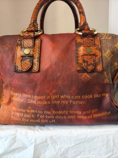 Louis Vuitton x Richard Prince Red Monogram Jokes Man Crazy in MG Canvas handbag