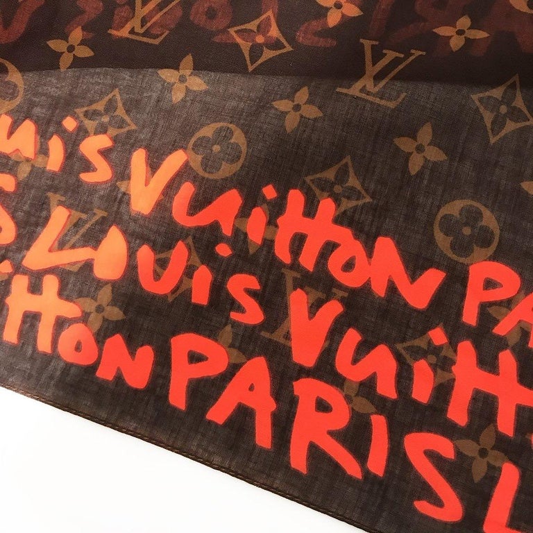 Louis Vuitton x Stephen Sprouse Graffiti Scarf at 1stDibs