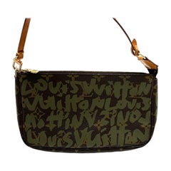 Louis Vuitton x Stephen Sprouse Green Graffiti Monogram Pochette Accessoire Louis Vuitton x Stephen Sprouse Green Graffiti Monogram Pochette Accessoire