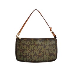 Louis Vuitton x Stephen Sprouse Green Graffiti Monogram Pochette Accessoire
