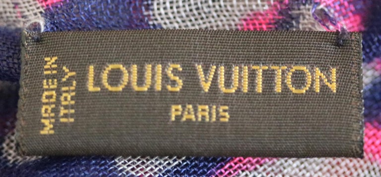 Real Louis Vuitton Scarf Label