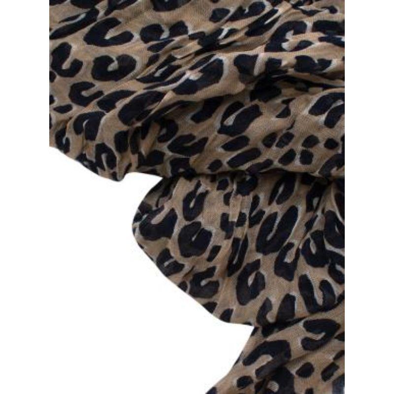Louis Vuitton x Stephen Sprouse Leopard Print Cashmere Scarf For Sale 1