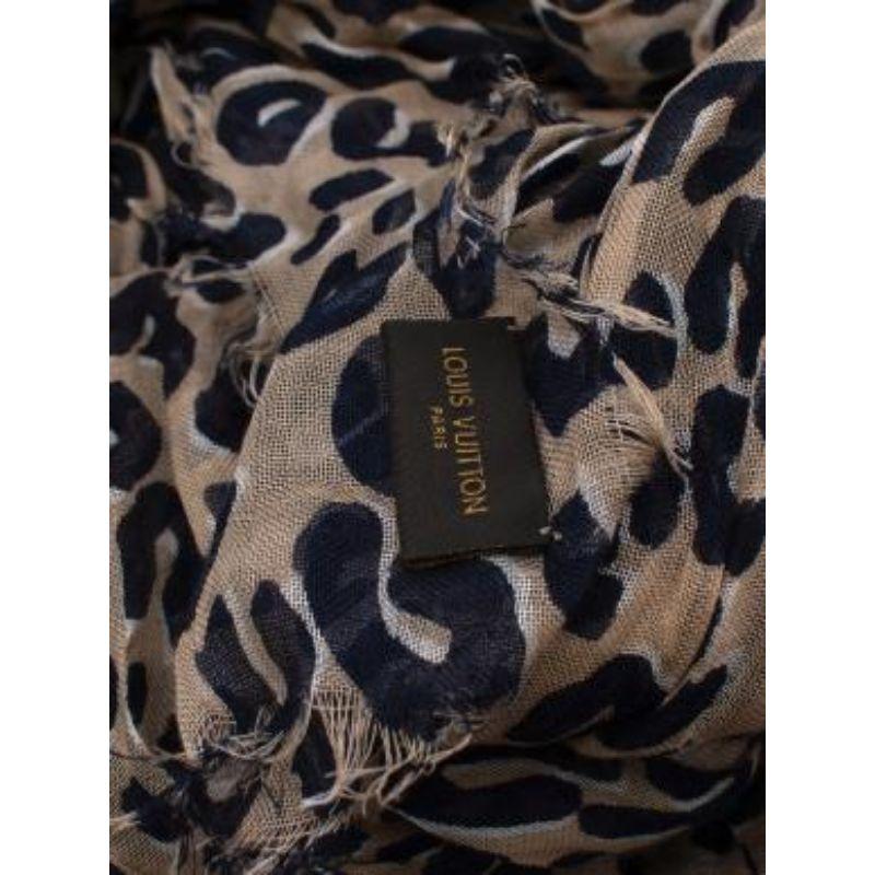 Louis Vuitton x Stephen Sprouse Leopard Print Cashmere Scarf For Sale 5