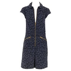 Louis Vuitton X Stephen Sprouse Leopard Print Zipper Front Dress 36