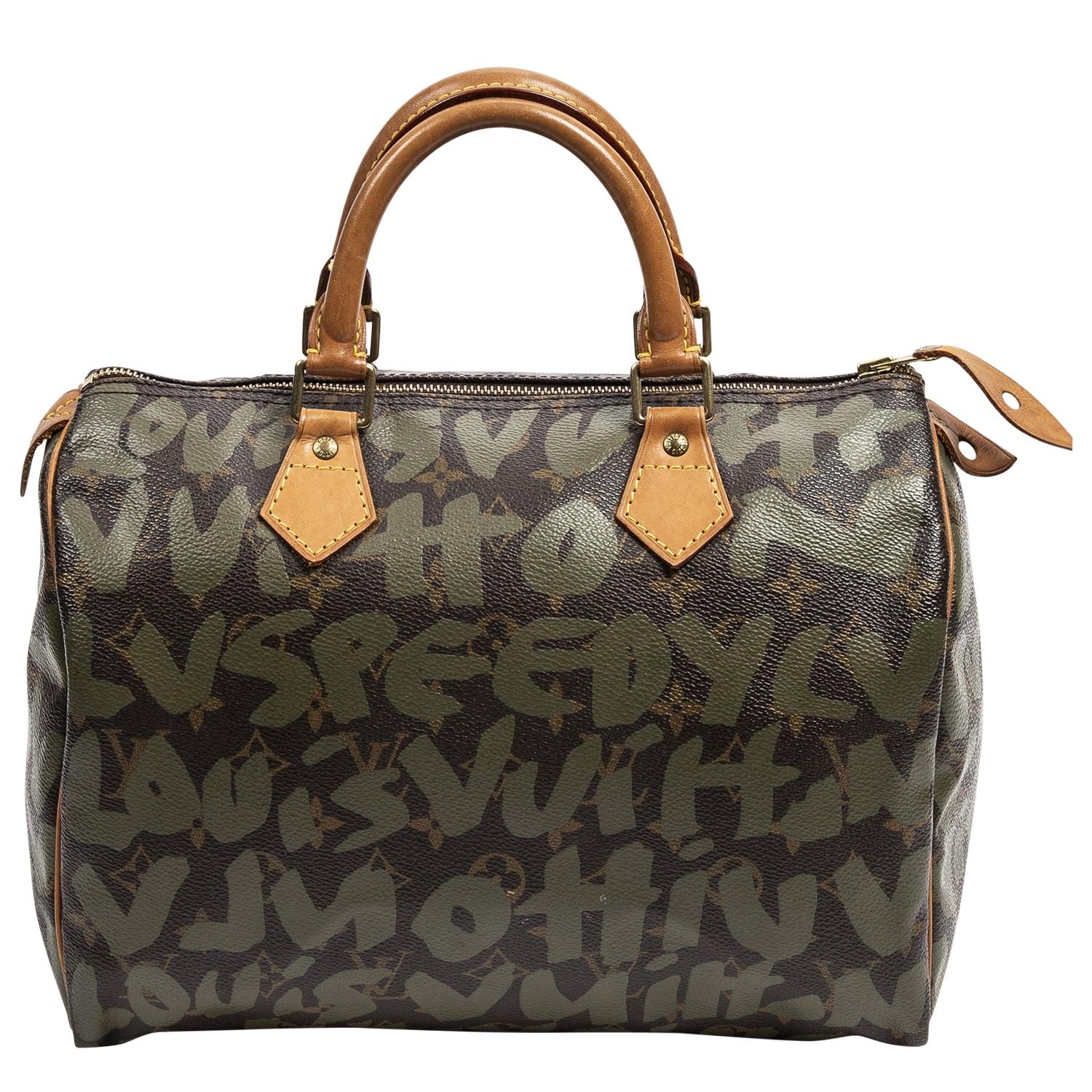 Noir Louis Vuitton x Stephen Sprouse - Édition limitée Graffiti Speedy 30 en vente