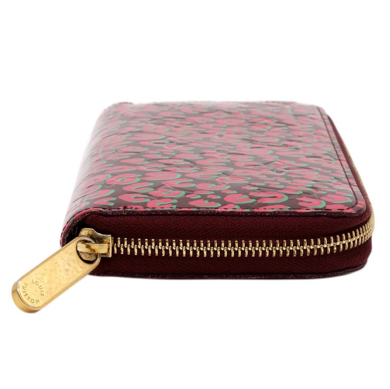 Women's or Men's Louis Vuitton x Stephen Sprouse Limited Edition Rouge Leopard Zippy Wallet, 2010 For Sale