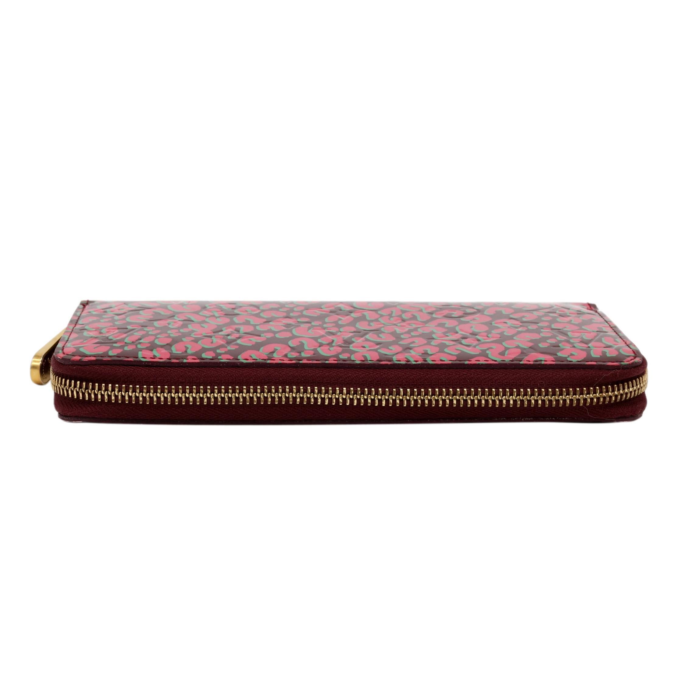 Black Louis Vuitton x Stephen Sprouse Limited Edition Rouge Leopard Zippy Wallet, 2010