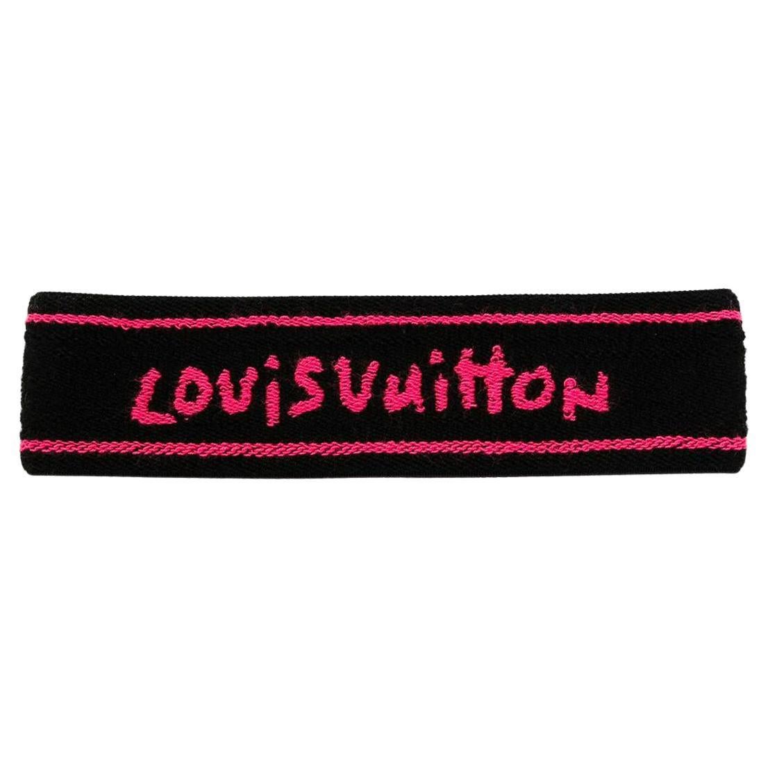 Louis Vuitton (Rare) Stephen Sprouse Graffiti Headband Wristband Towel Set  237574