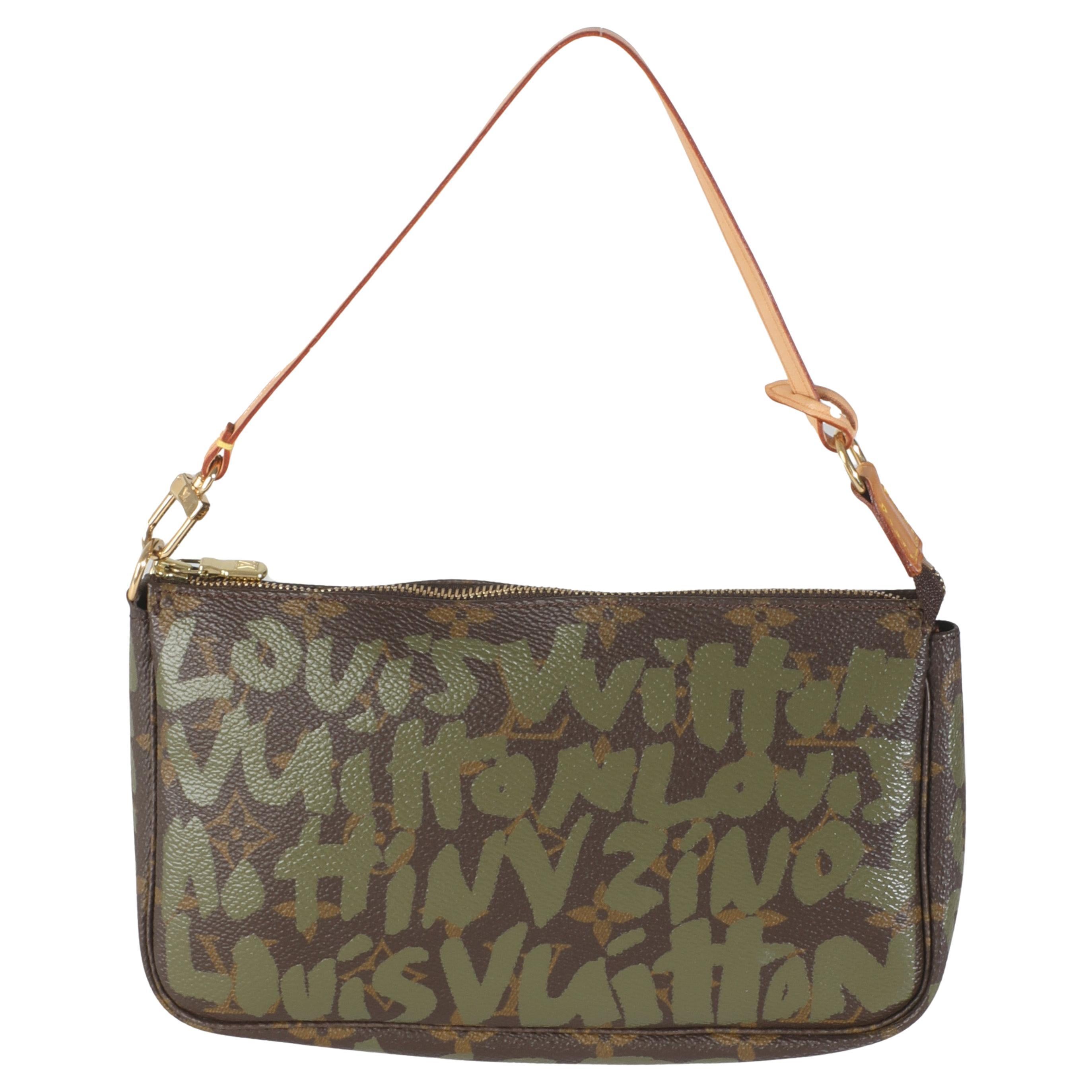 Louis Vuitton x Stephen Sprouse Monogram Canvas Graffiti Pochette Accessories For Sale