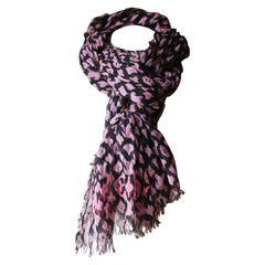 Louis Vuitton Limited Edition Fuchsia Stephen Sprouse Monogram Roses  Cashmere/Silk Stole Scarf - Yoogi's Closet