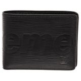 Louis Vuitton x Supreme Black Epi Leather Slender Wallet at 1stDibs