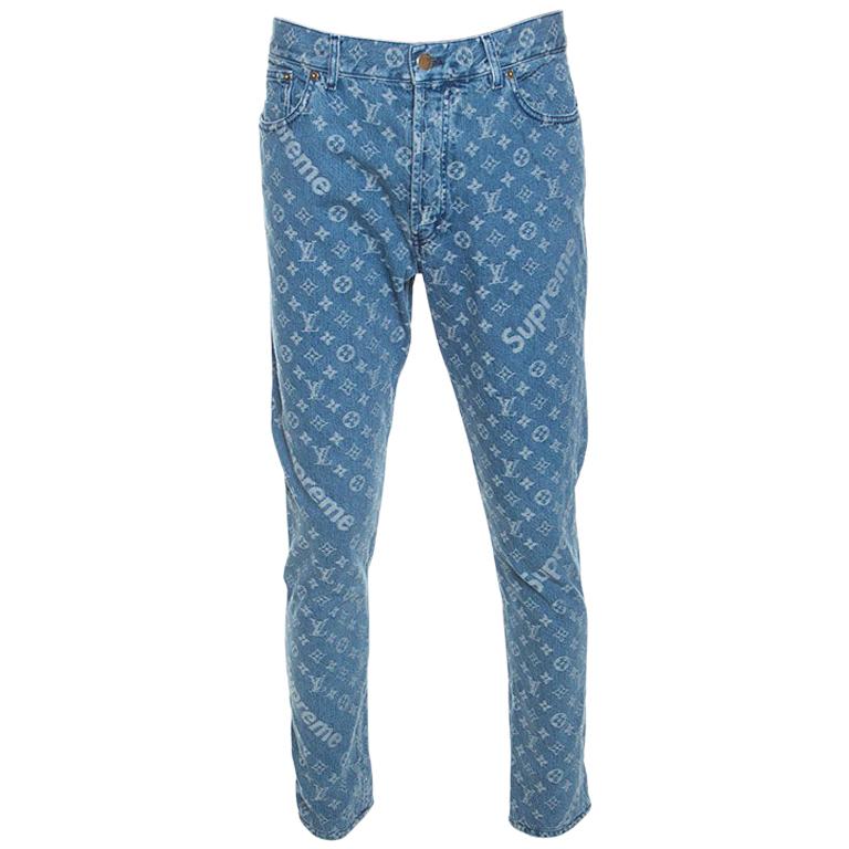 Louis Vuitton LV Baggy Denim Pants, Men's Fashion, Bottoms, Jeans