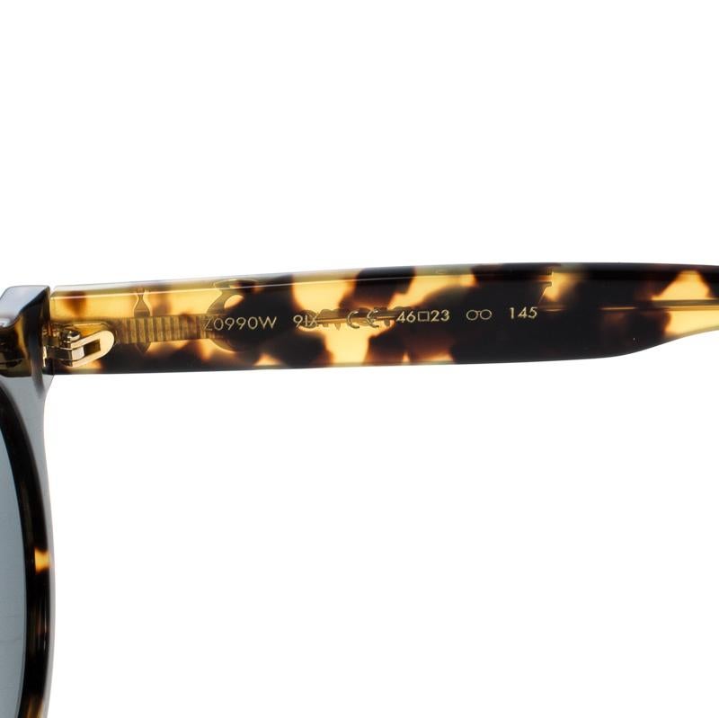 Women's Louis Vuitton x Supreme Brown / Black Z0990W Downtown Round Sunglasses
