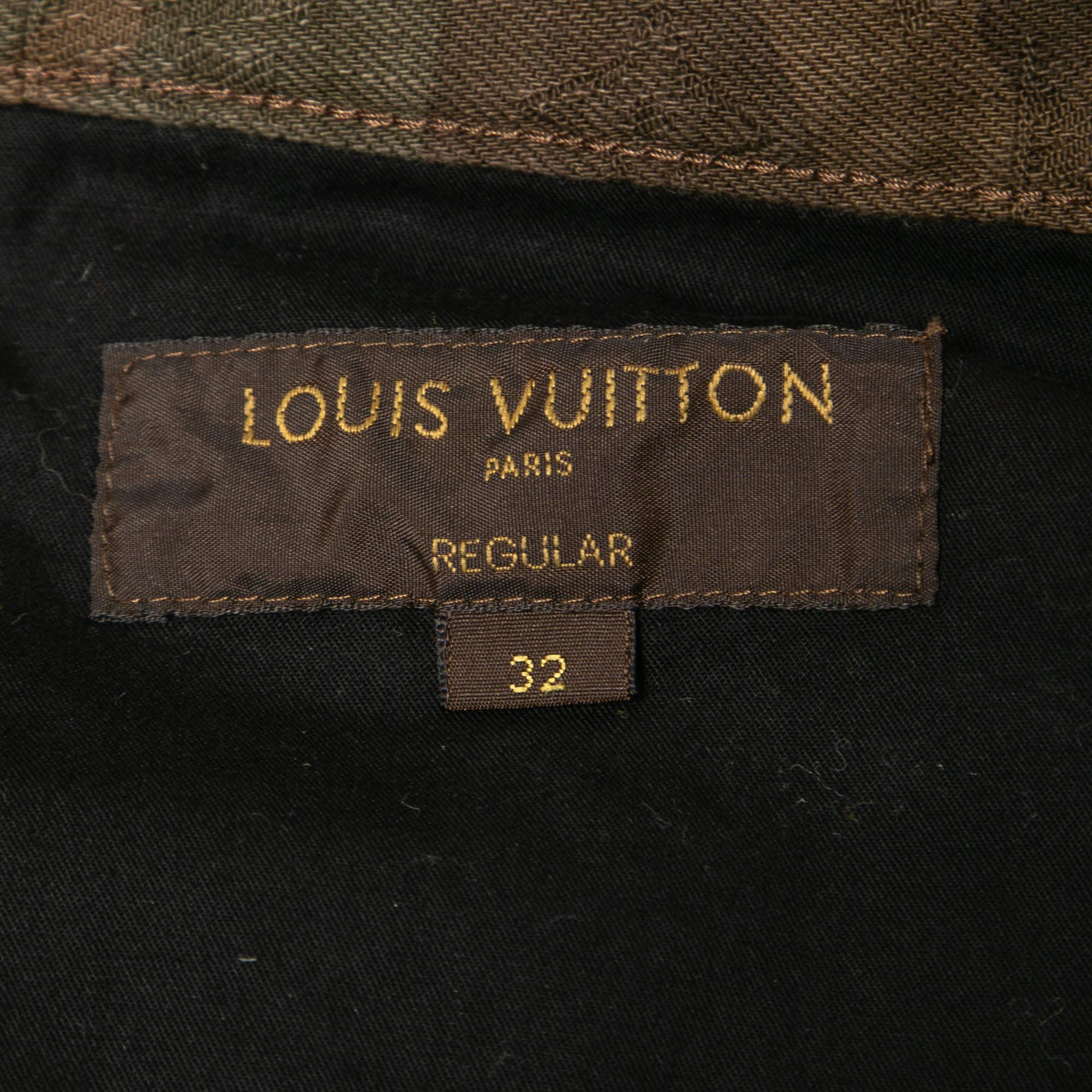 Men's Louis Vuitton X Supreme Camouflage Jacquard Regular Fit Jeans M Waist 34