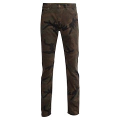 Louis Vuitton X Supreme Camouflage Jacquard Regular Fit Jeans M Taille 34"