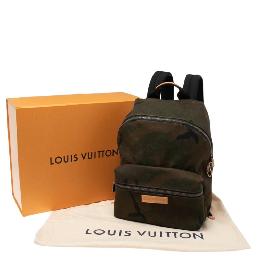 Men's Louis Vuitton x Supreme Camouflage Monogram Canvas Apollo Backpack