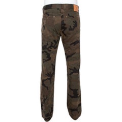 Louis Vuitton X Supreme Camouflage Monogram Jacquard Regular Fit Jeans XL