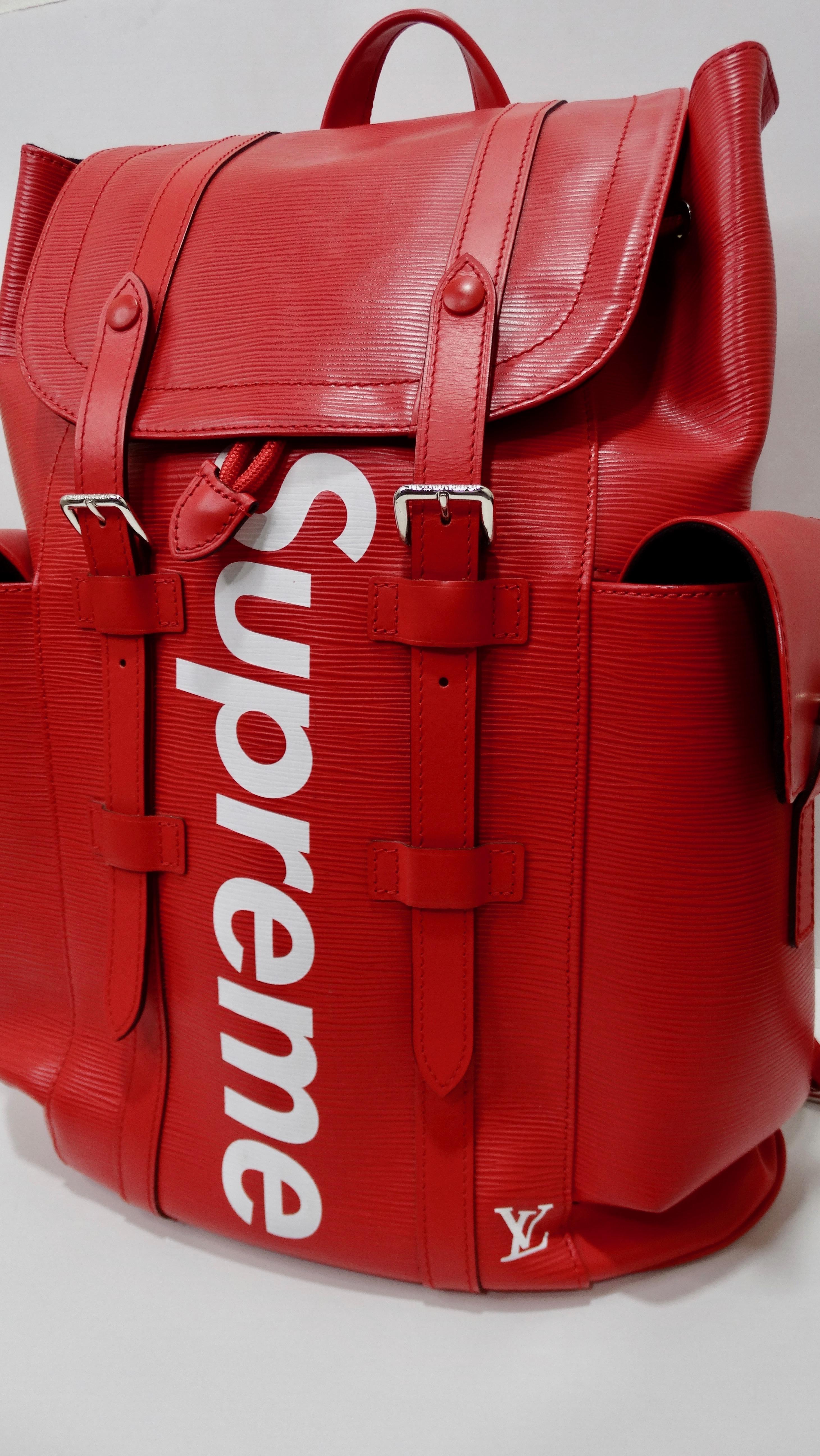 Louis Vuitton x Supreme Christopher 2017 Backpack at 1stDibs  supreme lv  backpack supreme louis vuitton backpack louis vuitton supreme backpack