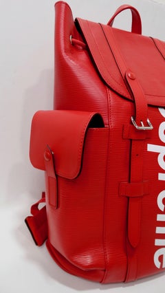 Louis Vuitton x Supreme Christopher 2017 Backpack at 1stDibs | supreme  louis vuitton backpack, supreme lv backpack, lv supreme backpack