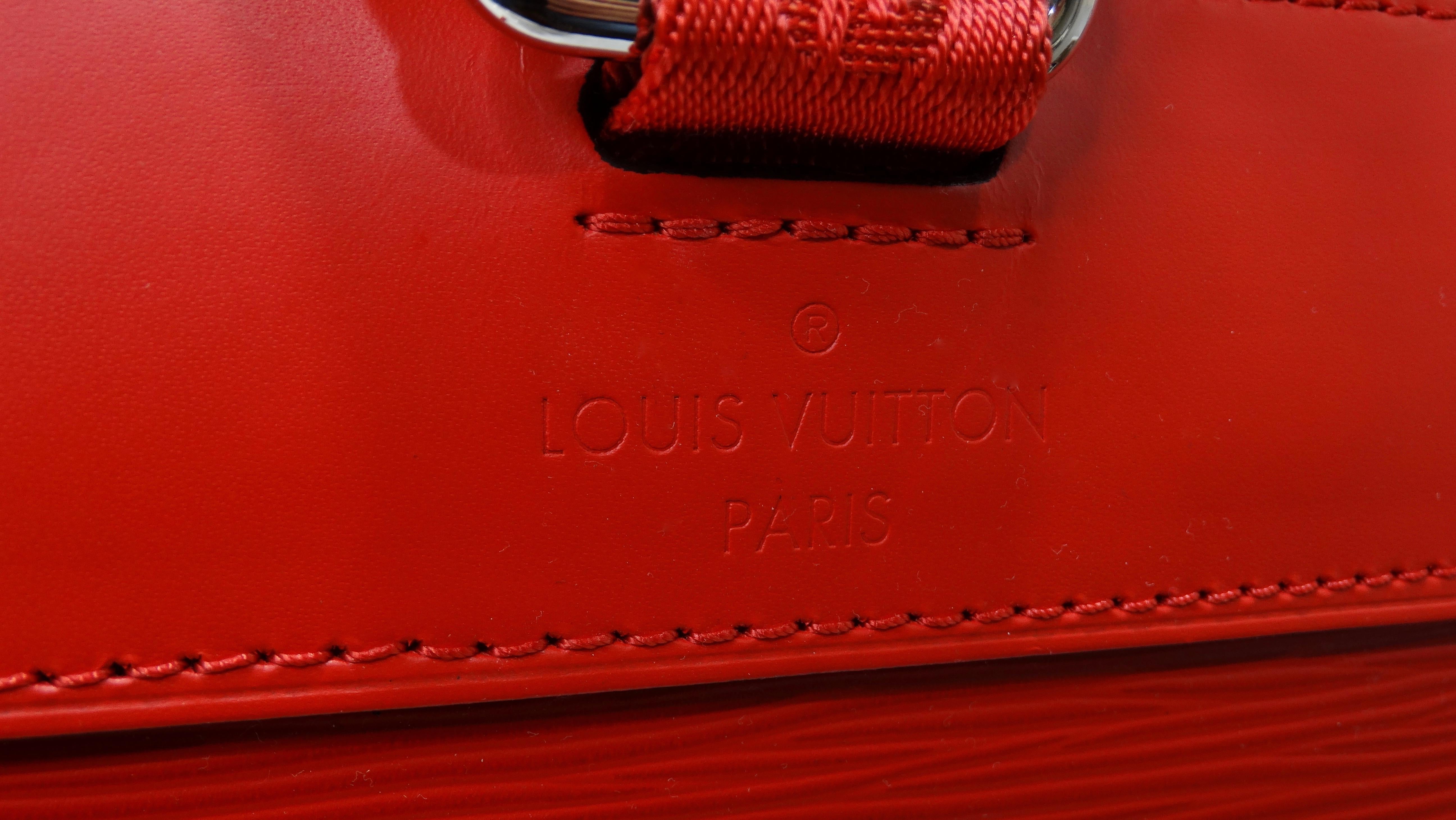 Red Louis Vuitton x Supreme Christopher 2017 Backpack
