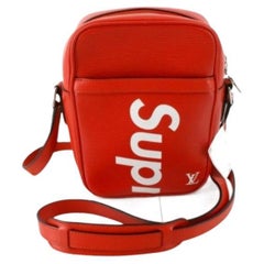 Louis Vuitton X Supreme Danube Epi PM Red Bag at 1stDibs