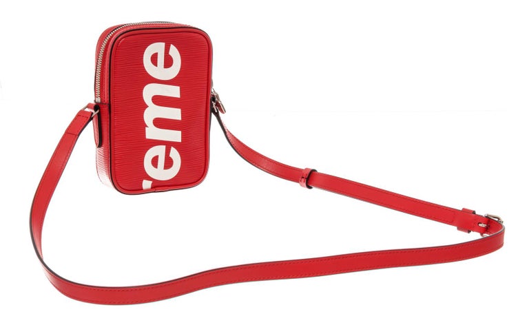 Louis Vuitton Supreme Red Epi Danube PM Crossbody Bag Silver Tone Hardware  Available For Immediate Sale At Sotheby's