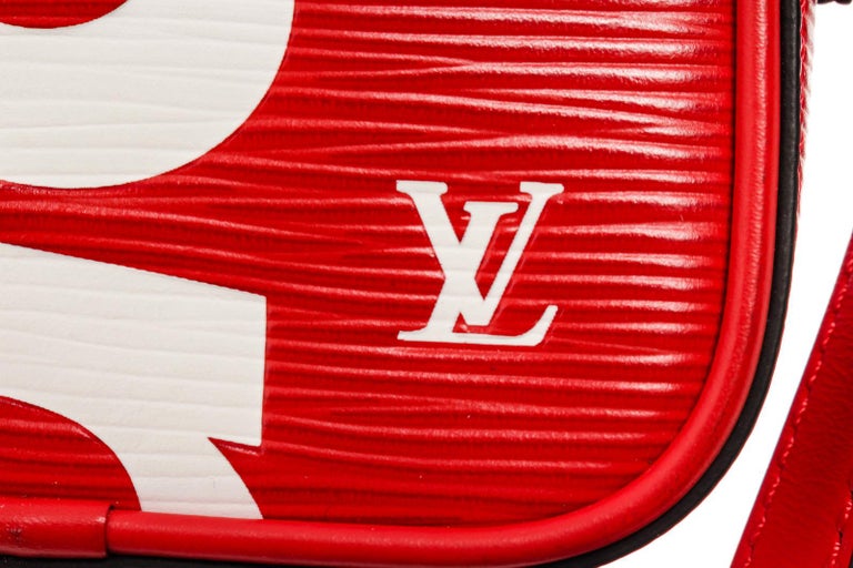 Louis Vuitton x Supreme Danube Pm 10lk1230 Red Epi Leather Cross