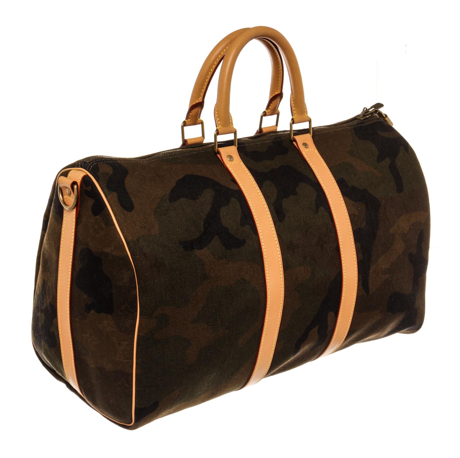 camo louis vuitton duffle bag