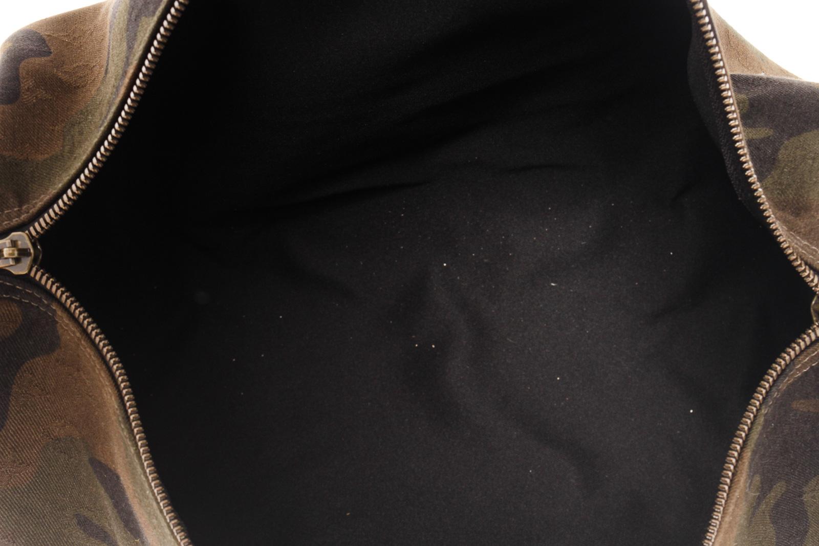 Louis Vuitton x Supreme Green Camo Canvas Keepall Bandouliere 45 cm Duffle Bag 2