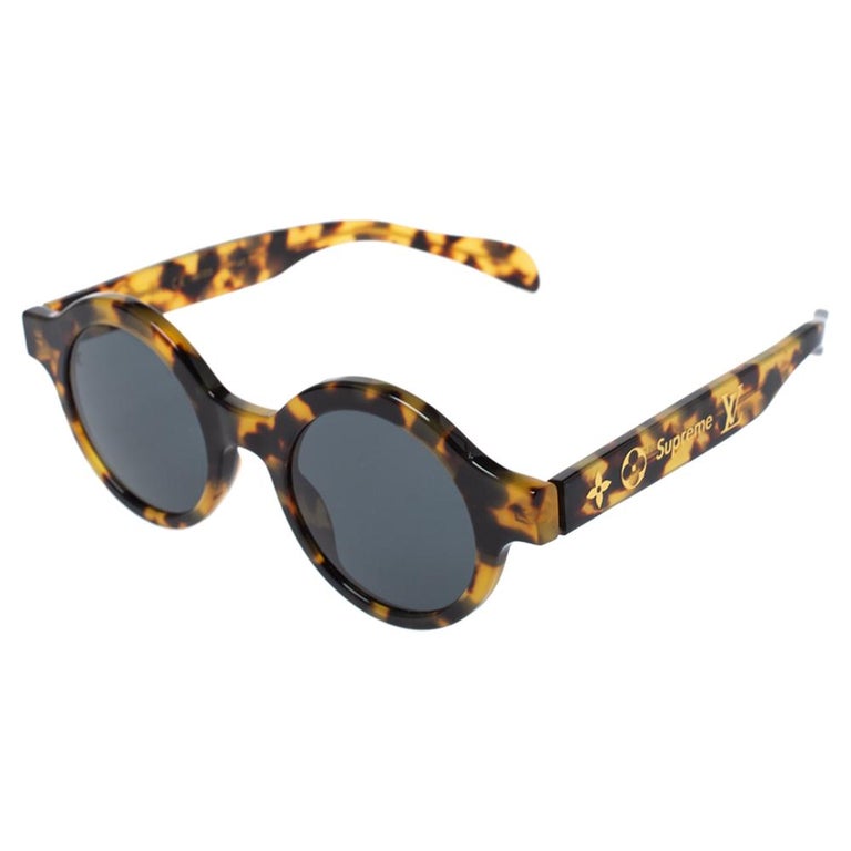 Louis Vuitton Supreme X Limited Edition Round Camouflage Downtown Sunglasses